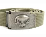 Devanet custom web belts  with stamped buckle